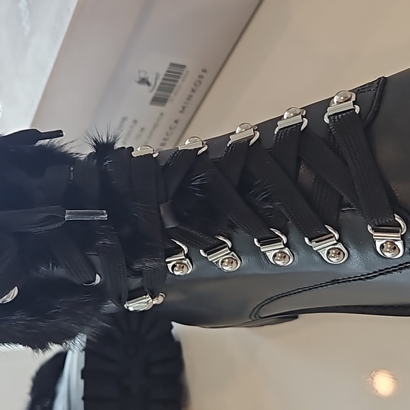 NWT Rebecca Minkoff | Jaylin Fur Black Boot | Womens 10 - Picture 7 of 7